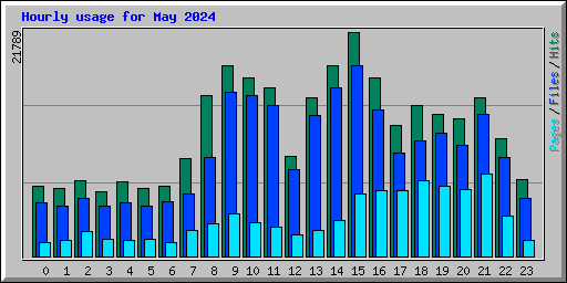 Hourly usage for May 2024